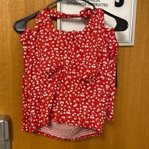 Matching skirt and halter top set